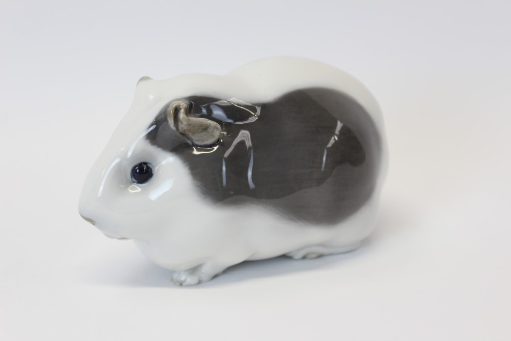 Royal Copenhagen porcelain model of a guinea-pig,