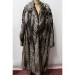 Ladies' fox fur long-length coat CONDITION REPORT Very good condition,