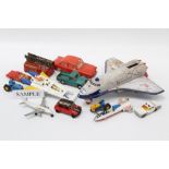 Diecast unboxed selection including Corgi, Dinky,