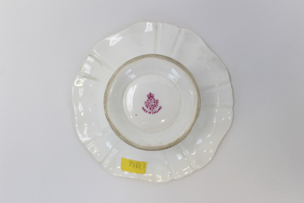 Royal Worcester hand-painted dish with fruit decoration, signed, 11. - Image 2 of 3