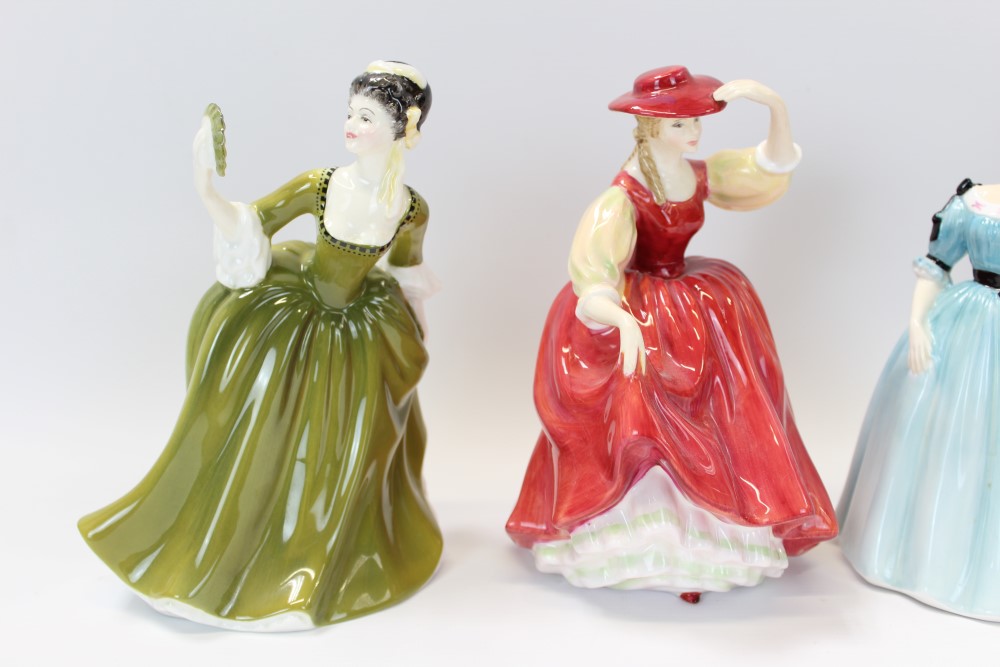Six Royal Doulton figures - My Pet HN2238, Darling HN1985, Sarah HN3857, Celeste HN2237, - Image 2 of 6