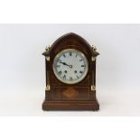 Late 19th / early 20th century mantel clock with eight day movement striking on a gong,