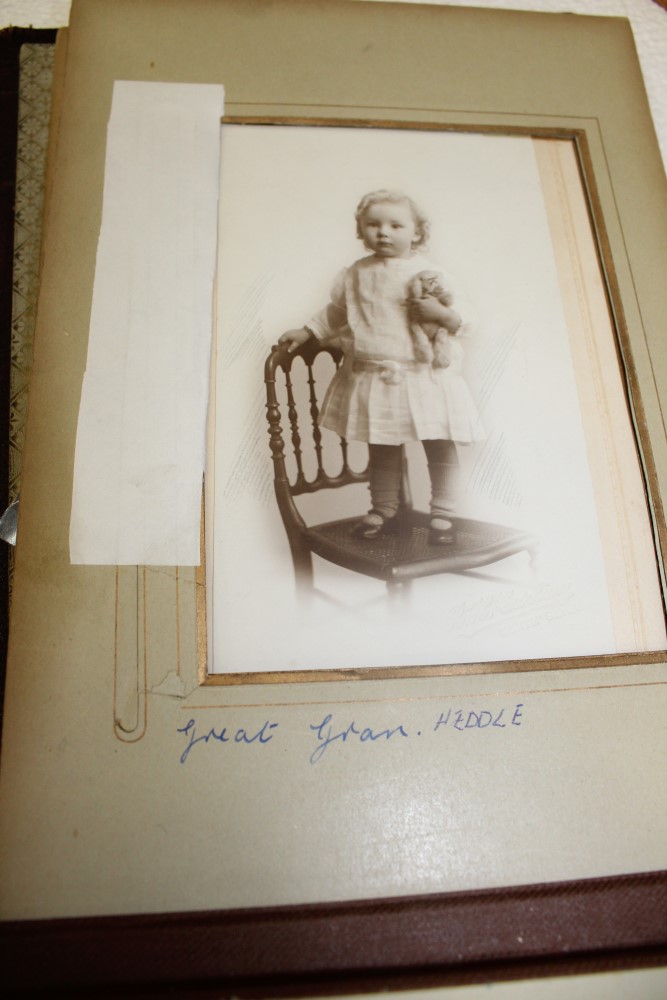 Postcards in album - including real photographic circa 1920s Mowbray infant children dancing with - Image 3 of 10