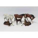 Six Beswick foals