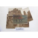 Postcards - loose in box - including good quantity of real photographic cards by Judges - including