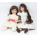 Dolls - Armand Marseille bisque head 995 A10M - brown sleeping eyes, composite body and limbs,