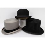 Gentlemen's vintage black top hat, by Lock & Co.