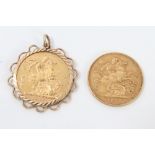 Victorian gold Sovereign - 1891,