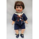 Doll - Heubach Koppelsdorf bisque head 320-12 - large body, blue sleeping eyes,