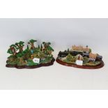 Danbury Mint model - The Hundred Acre Wood and a Lilliput Lane model - The Royal Train at