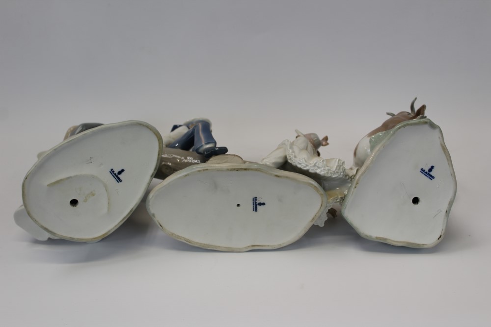 Three Lladro porcelain figures - Boy and girl on see-saw, - Image 6 of 6