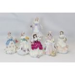 Six Coalport limited edition figures from the Cries of London Collection - Oranges and Lemons,