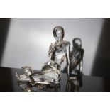 Swarovski crystal figure - Mermaid holding a pearl,