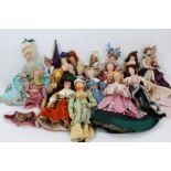 Textile Art - Margaret (Bill) Shaw nee Earee - textiles - group of eighteen handmade dolls