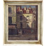 Manner of Walter Sickert (1860 - 1942), early 20th century oil on canvas - a French Town,