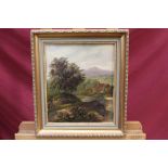 Charles Morris, pair of early 20th century oils on canvas - rural views, signed, in gilt frames,