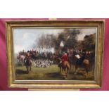 Henryk Sariusz Bielski (1865 - 1930), oil on canvas - Continental Hunting scene, signed,