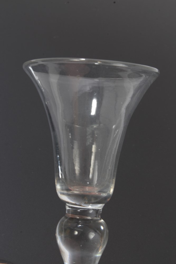 Georgian 'short' wine glass, circa 1740, - Image 3 of 4