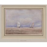David Cox (1783 - 1859), watercolour - shipping in a breeze, signed and dated 1839,