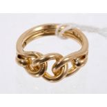 Edwardian 18ct gold 'knot' ring (London 1901).