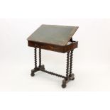 Good Regency rosewood writing table by H. Mawer & Stevenson Ltd.