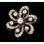 Victorian diamond brooch,