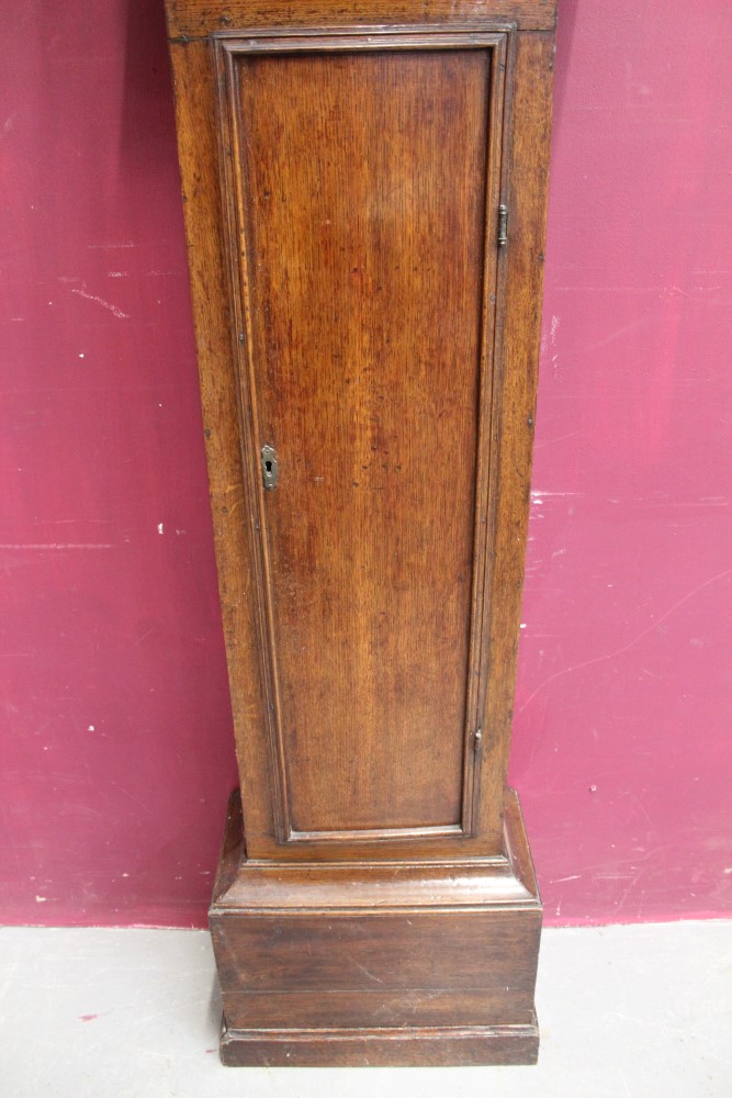 Early 18th century eight day longcase clock with square brass dial, - Image 3 of 11