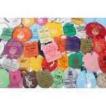 Approximately one hundred and sixty race course badges - including Ascot, Newmarket and Kempton,