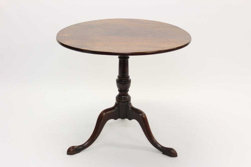 Good George III mahogany occasional table,