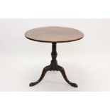 Good George III mahogany occasional table,