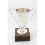 1930s silver two-handled trophy,
