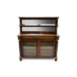 Regency rosewood marquetry inlaid and gilt metal mounted chiffonier in the manner of Gillows,