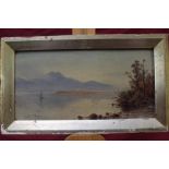 William Menzies Gibb (1859 - 1931), oil on board - Lake Wakatipu, South Island, New Zealand, signed,