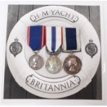 Interesting Royal Yacht Britannia Service group of medals awarded to Chief Petty Officer Elwyn