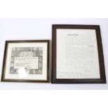 King Edward VIII - scarce signed Grant of Knight Commander of The Order of the Bath (K.C.B.