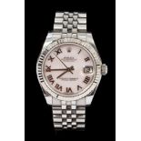 Ladies' Rolex Oyster Perpetual Date Just stainless steel wristwatch. Model no.