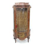 Late 19th / early 20th century rosewood and Vernis Martin painted vitrine enclosed by central