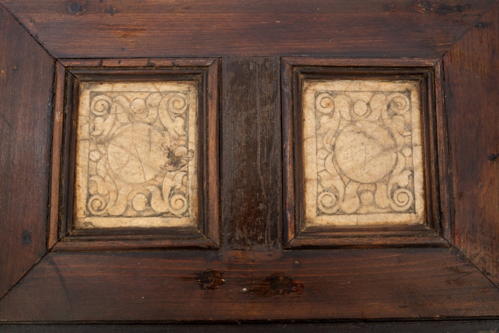 Early 17th century Malines ebonised wood and carved alabaster table cabinet, - Image 2 of 7