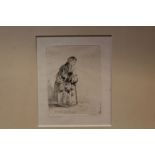 After Rembrandt Van Rijn (1606 - 1669), two etchings, both signed and dated to the plate,