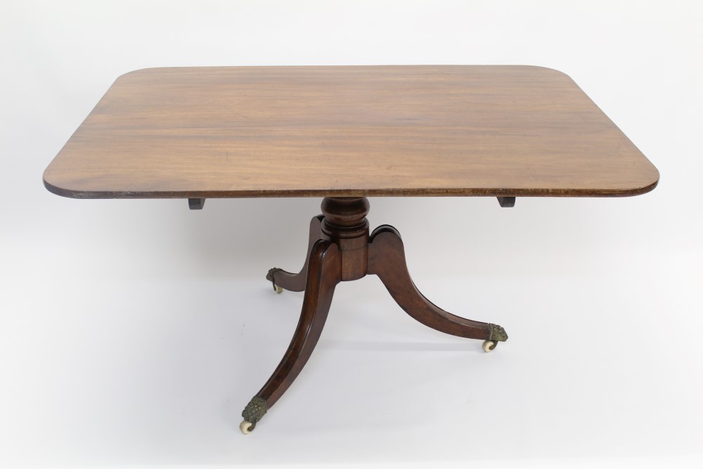 George IV mahogany breakfast table,