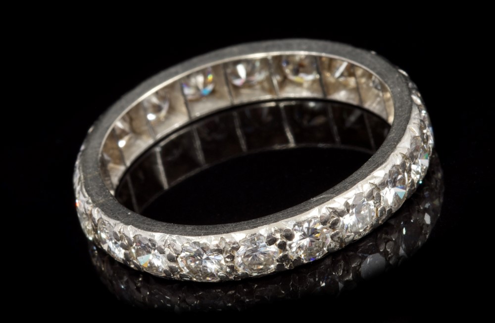 Diamond full band eternity ring,