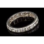 Diamond full band eternity ring,