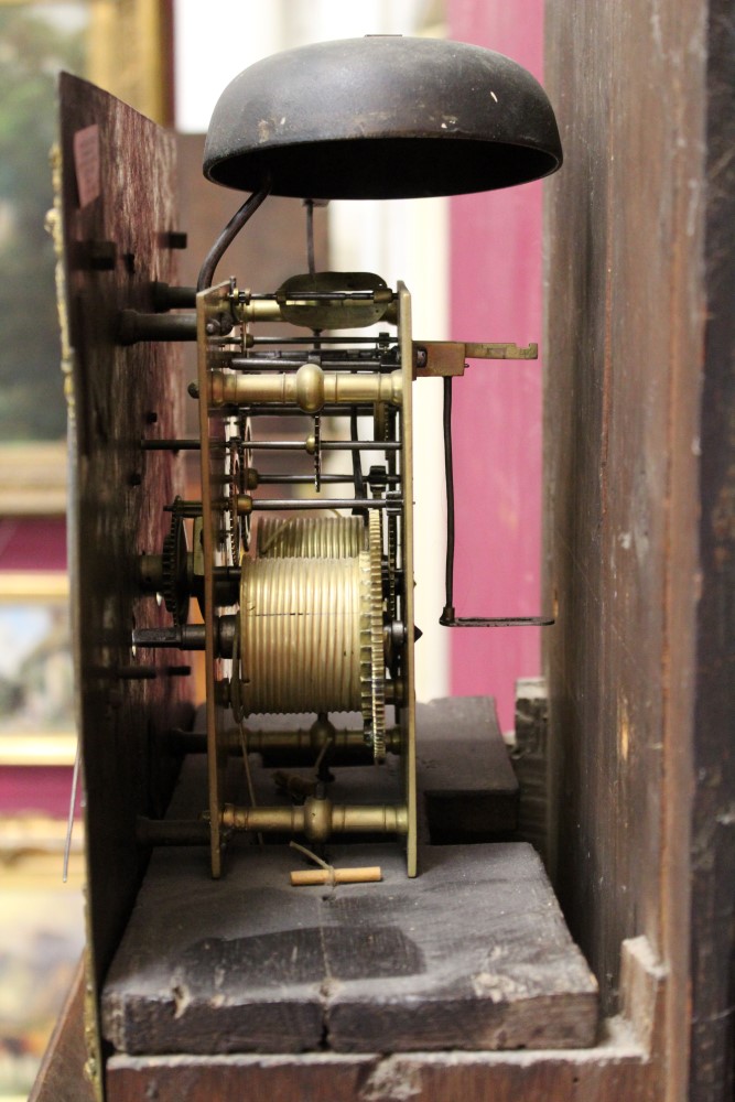 Early 18th century eight day longcase clock with square brass dial, - Image 10 of 11