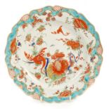 18th century Worcester Jabberwocky pattern plate, circa 1760 - 1770,