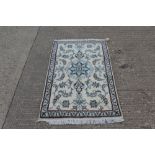 Nain rug - cream ground with foliate ornament in borders,