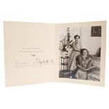 HM Queen Elizabeth The Queen Mother and HRH The Princess Margaret - dual signed 1952 Christmas card