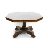 Good George IV rosewood breakfast table,