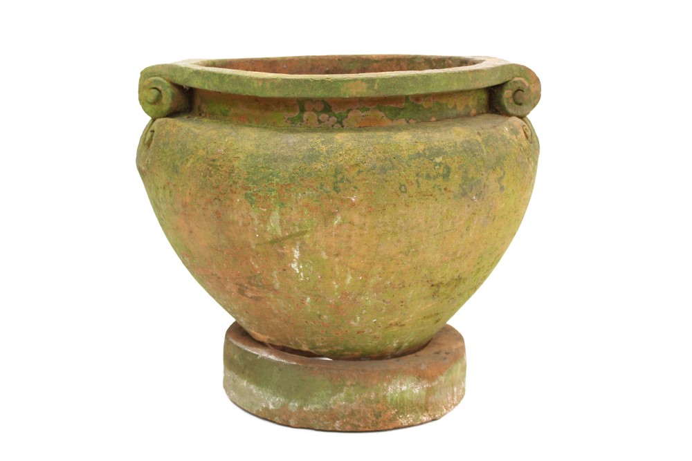 Very large late 19th / early 20th century terracotta garden pot by Compton Pottery after a design