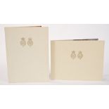 HM Queen Elizabeth II - two signed Christmas cards for 1967 and 1968 - both with twin gilt Royal