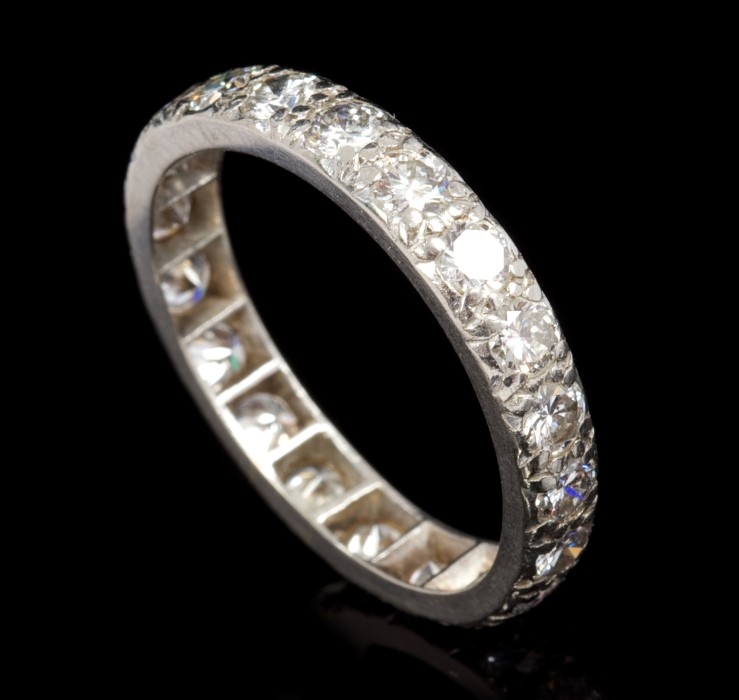 Diamond full band eternity ring, - Image 2 of 2